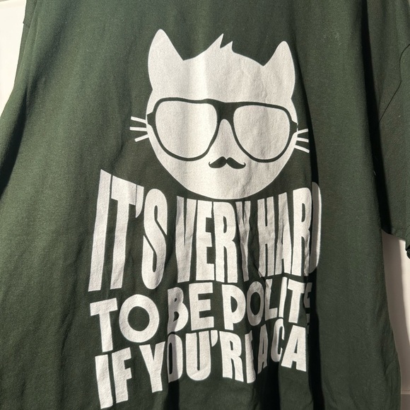 Men's Gildan Cat T-Shirt | Size 2XL | Ultra Cotton - Picture 8 of 8